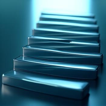 Diagram showing a bond ladder with ascending steps representing staggered maturity dates.